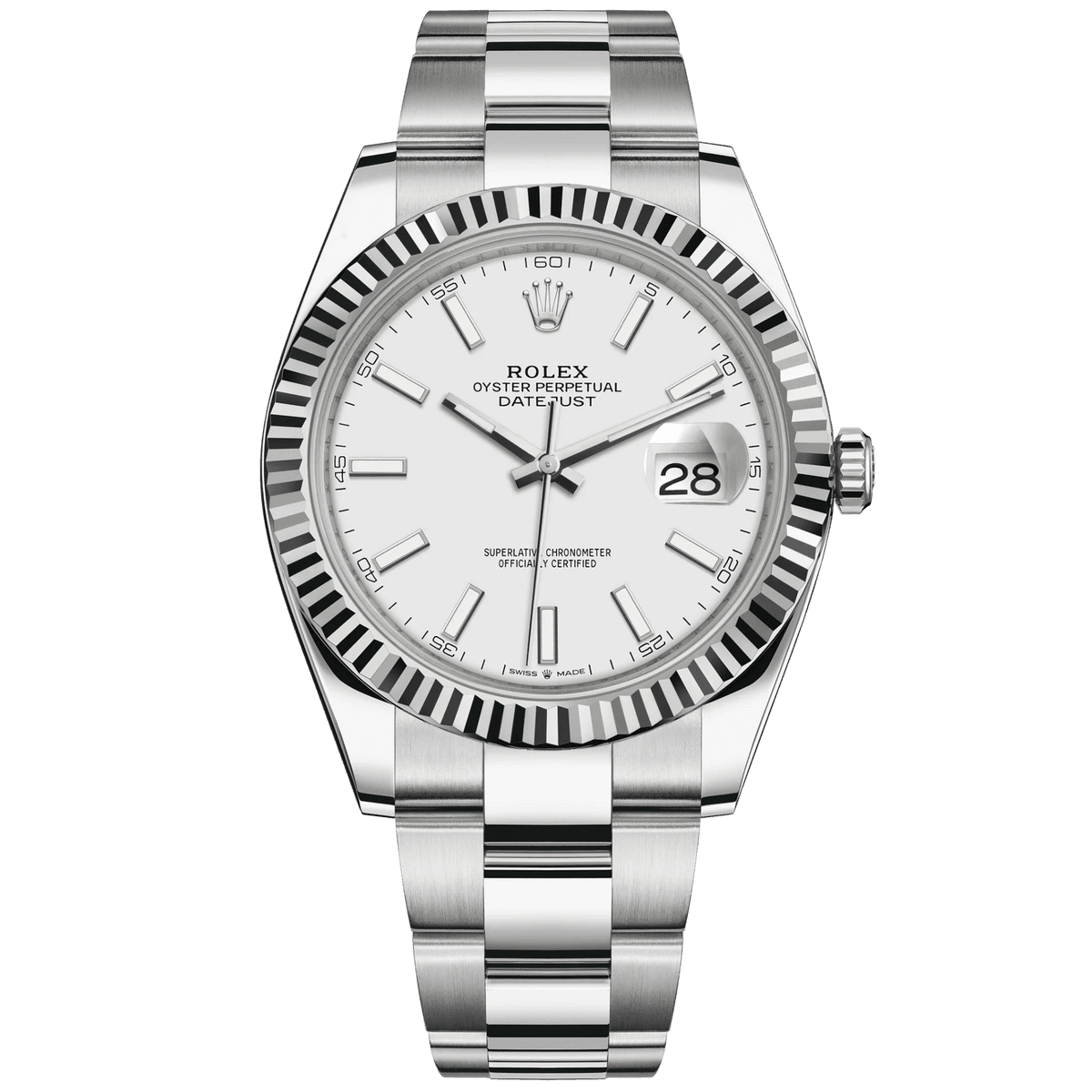 Datejust 41 · Cadran blanc sur Jubilé