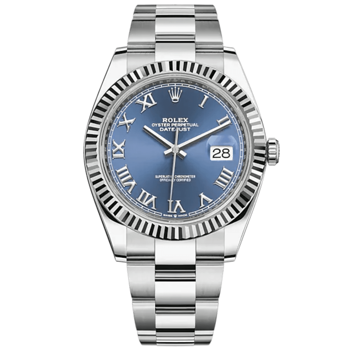 Datejust 41 · Cadran bleu romain