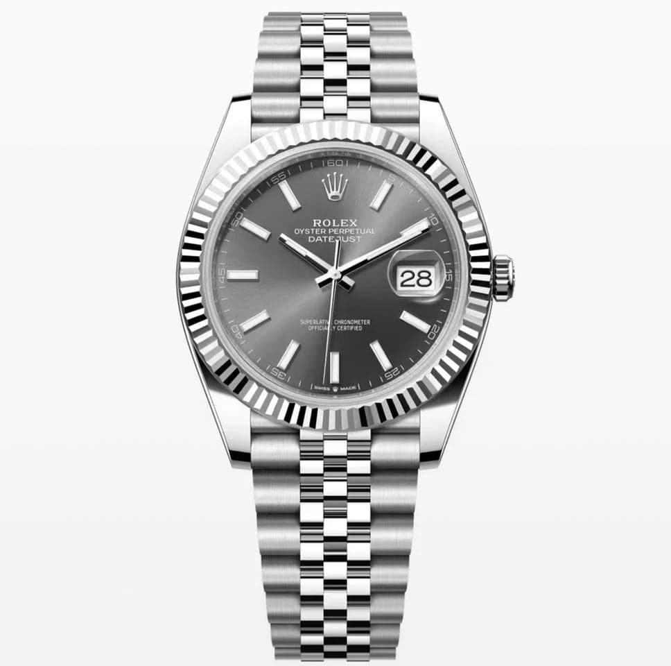 Datejust 41 · Cadran rhodium
