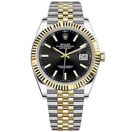 Datejust 41 · Cadran noir, acier et or