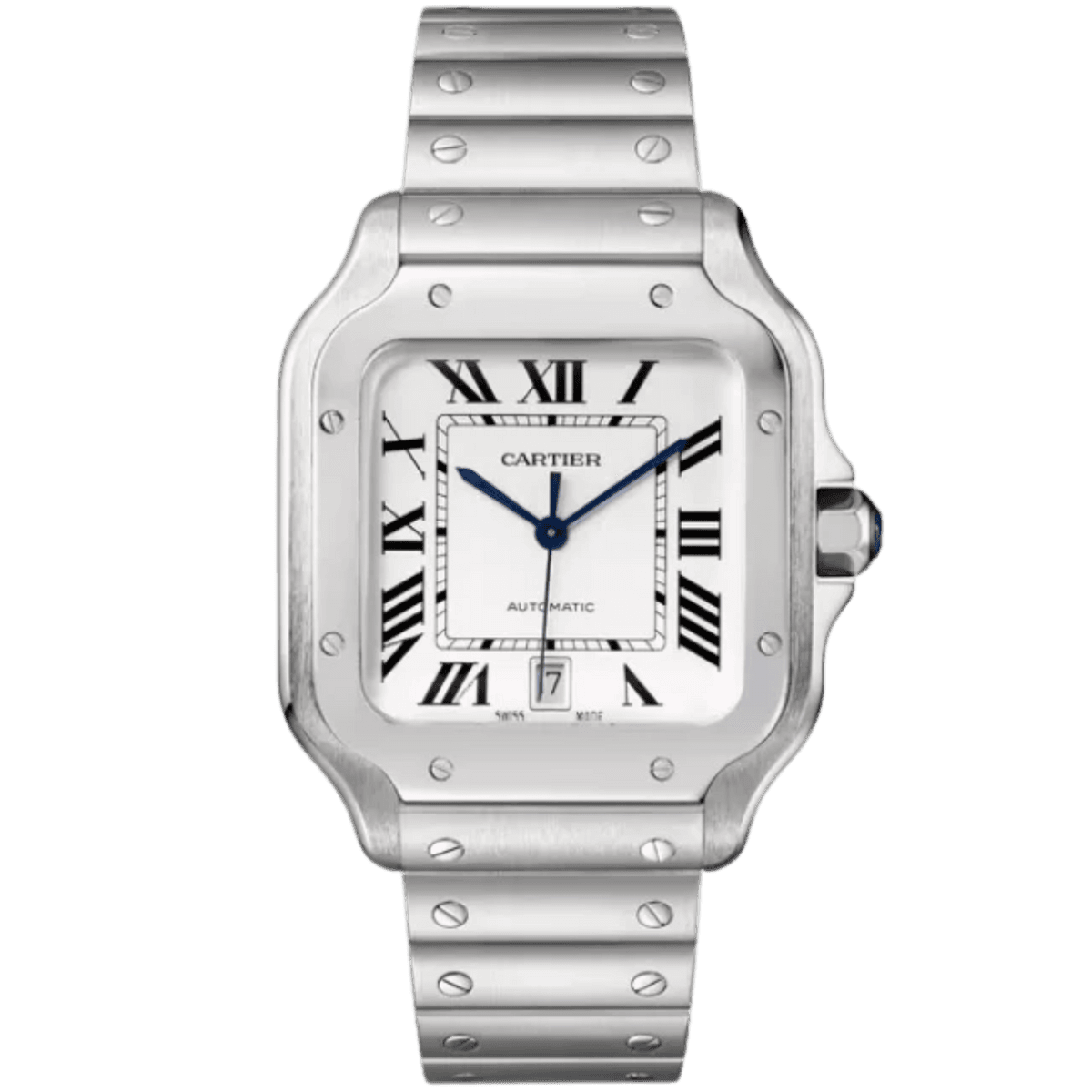 Santos de Cartier 40 · Cadran argenté