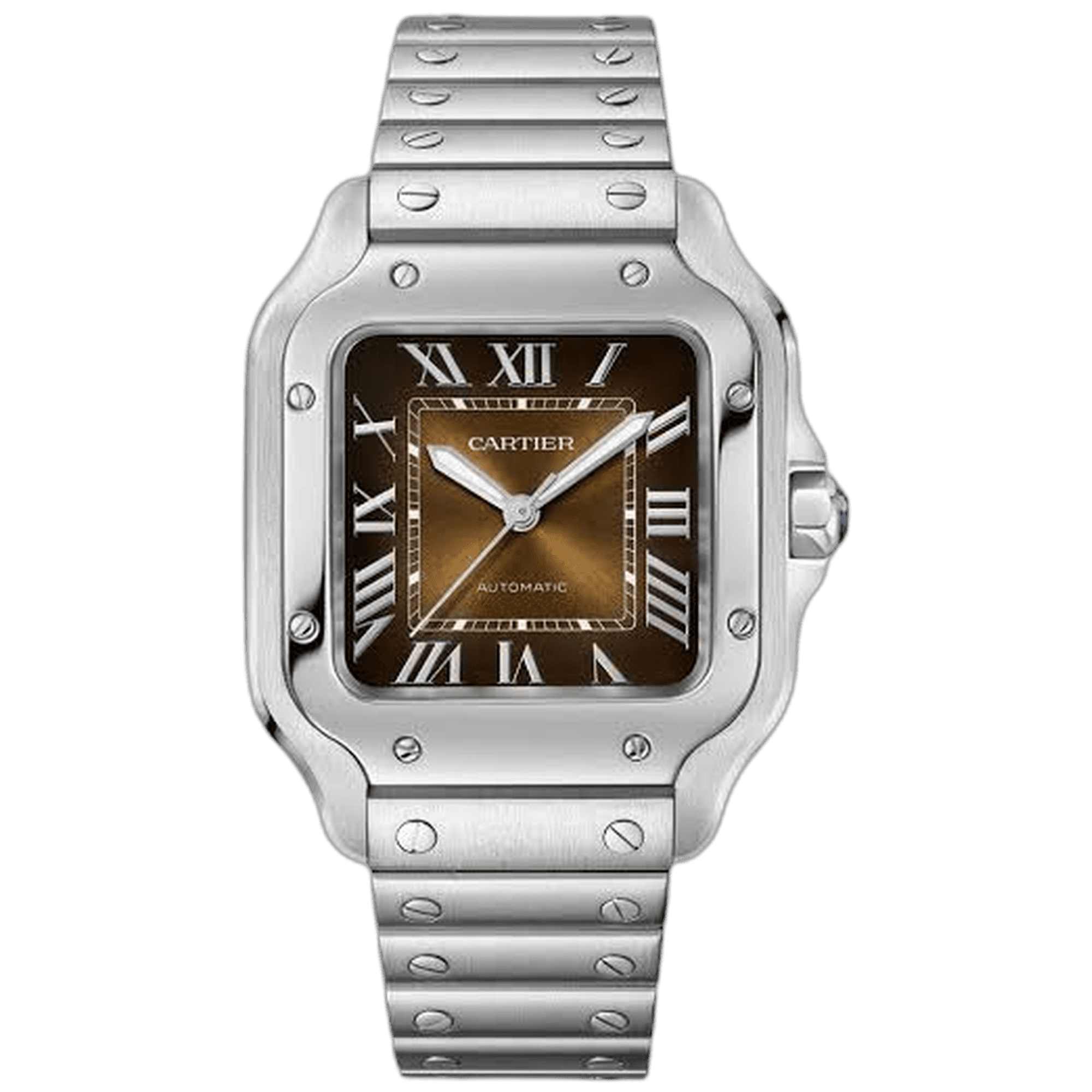 Santos de Cartier 40 · Cadran brun